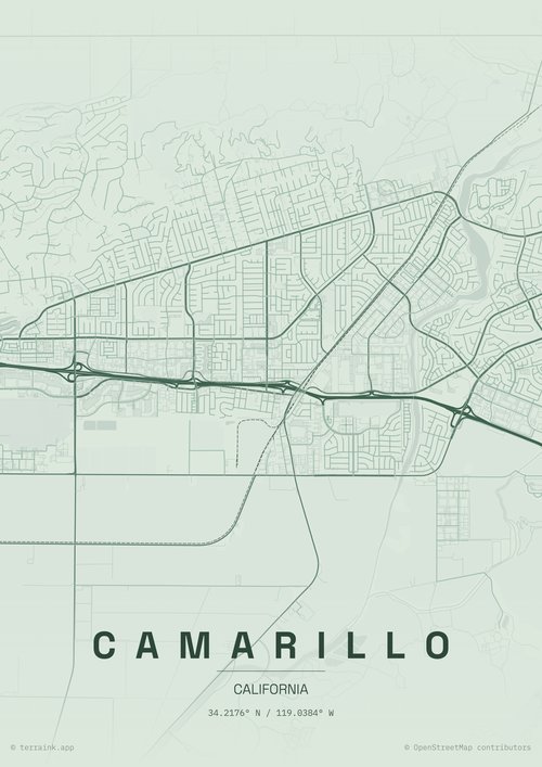 Map of Camarillo, CA