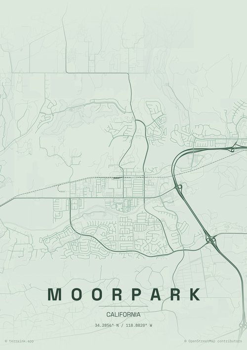 Map of Moorpark, CA