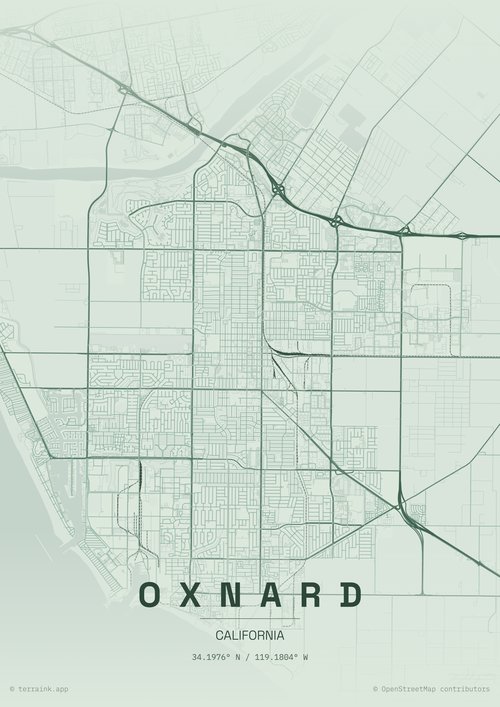 Map of Oxnard, CA