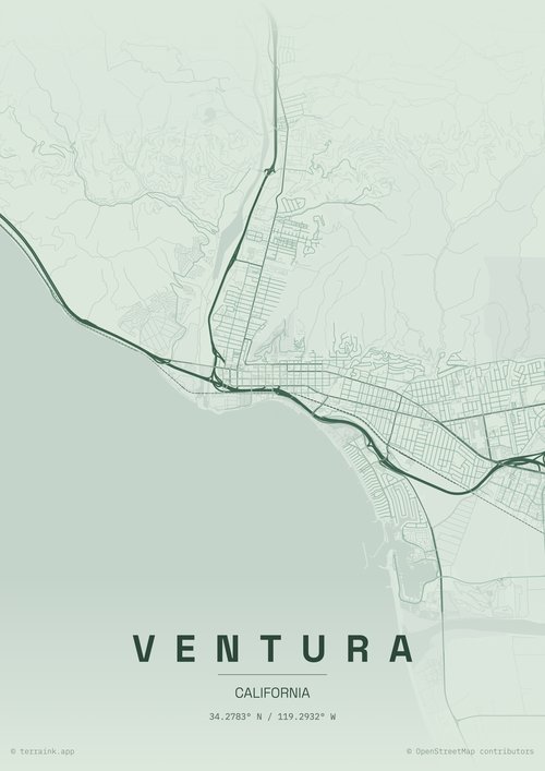 Map of Ventura, CA