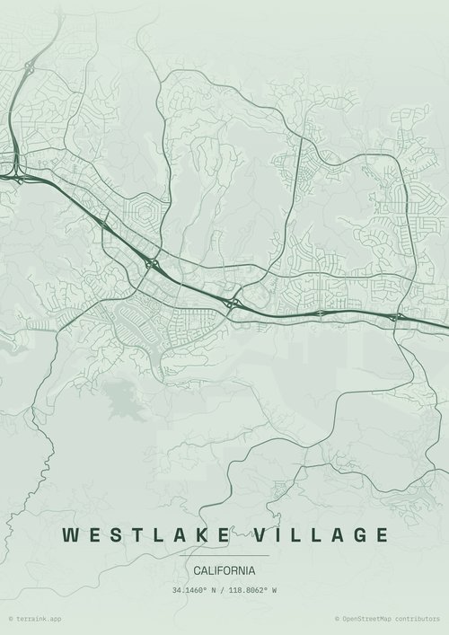 Map of Westlake Village, CA